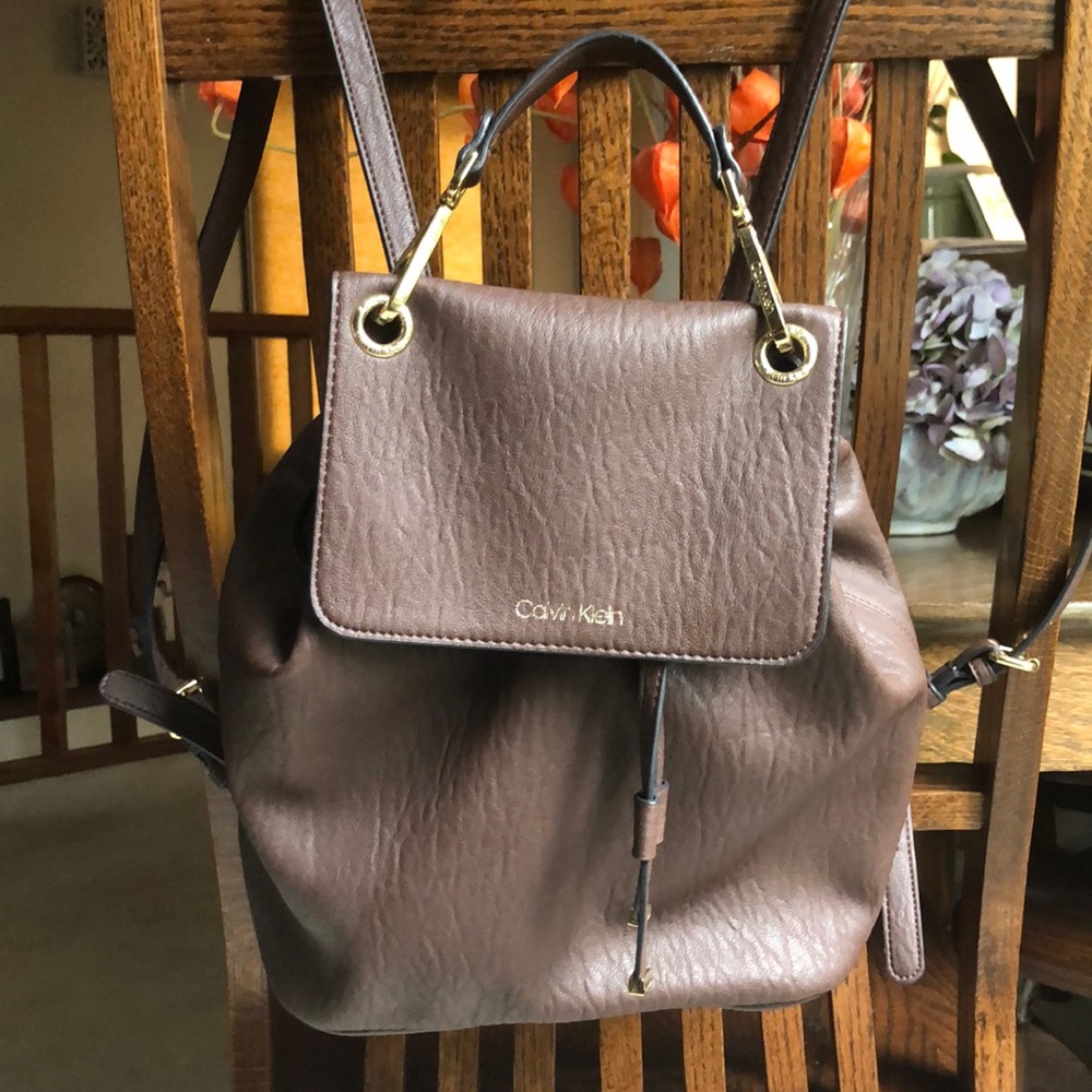 Calvin Klein leather backpack